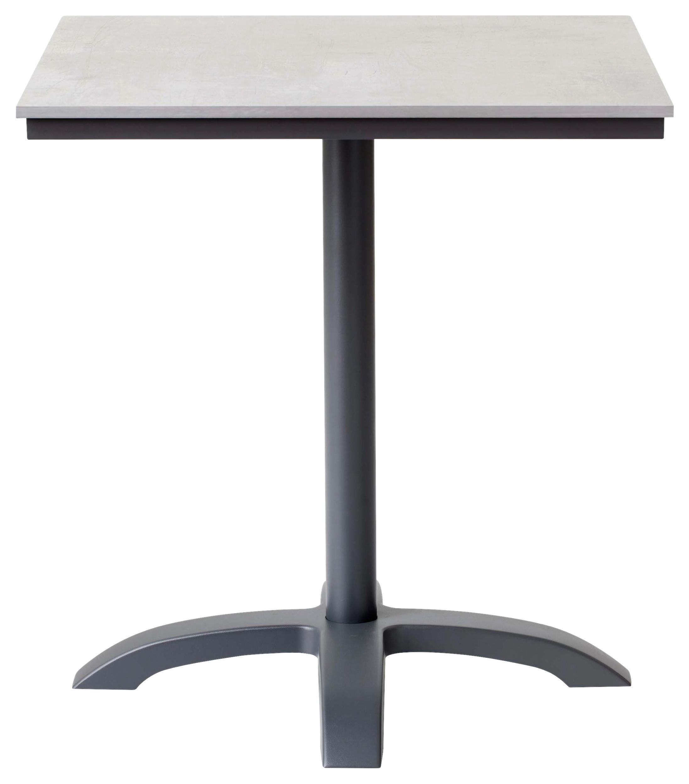 BISTROTISCH in Metall, Kunststoff 70/70/74 cm  - Anthrazit/Grau, Basics, Kunststoff/Metall (70/70/74cm) - Ambia Garden