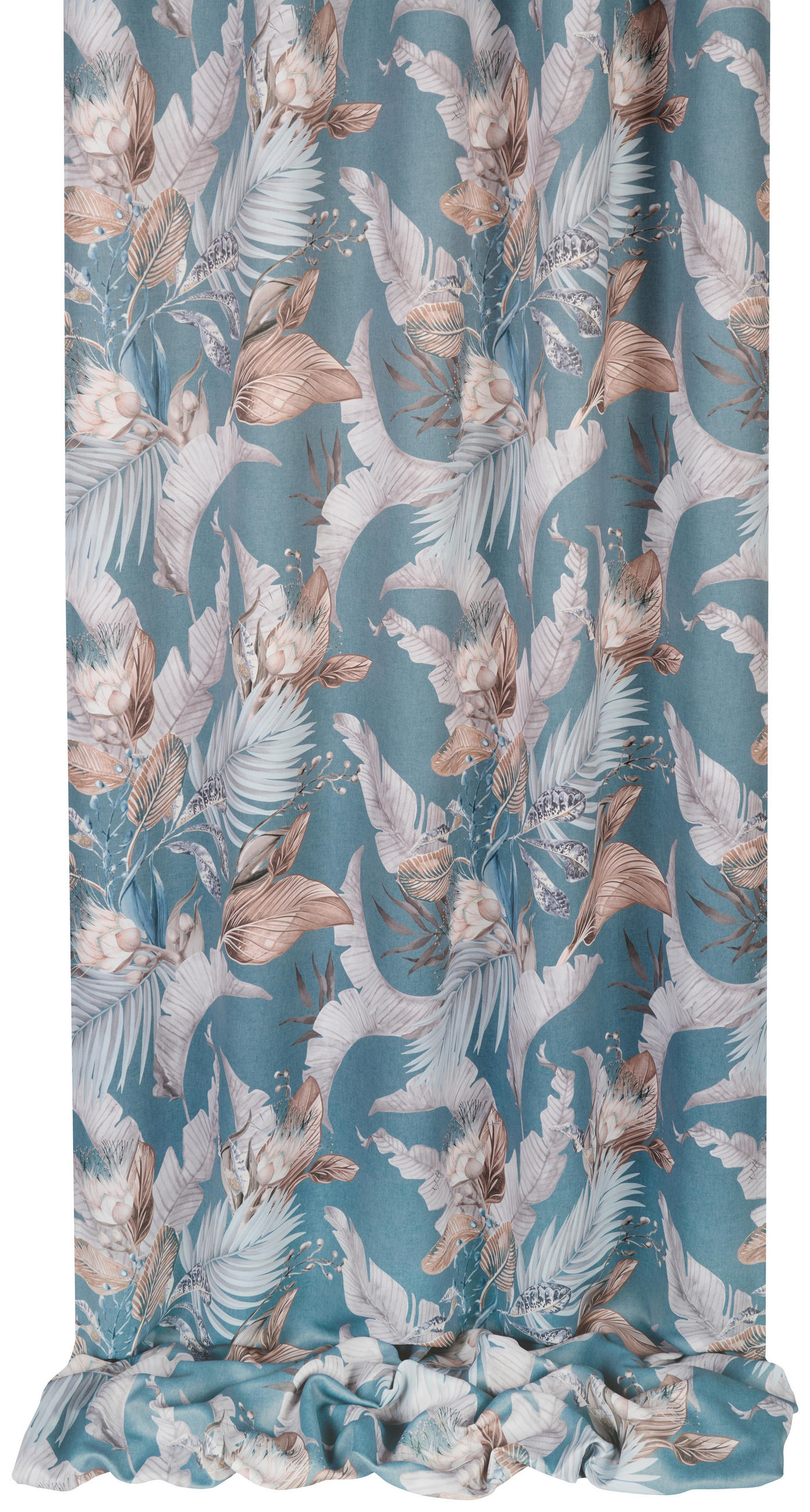 VORHANGSTOFF per lfm Verdunkelung  - Pastellblau, KONVENTIONELL, Textil (150cm) - Esposa