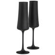 GLÄSERSET  2-teilig  - Schwarz, Basics, Glas (210ml) - Novel