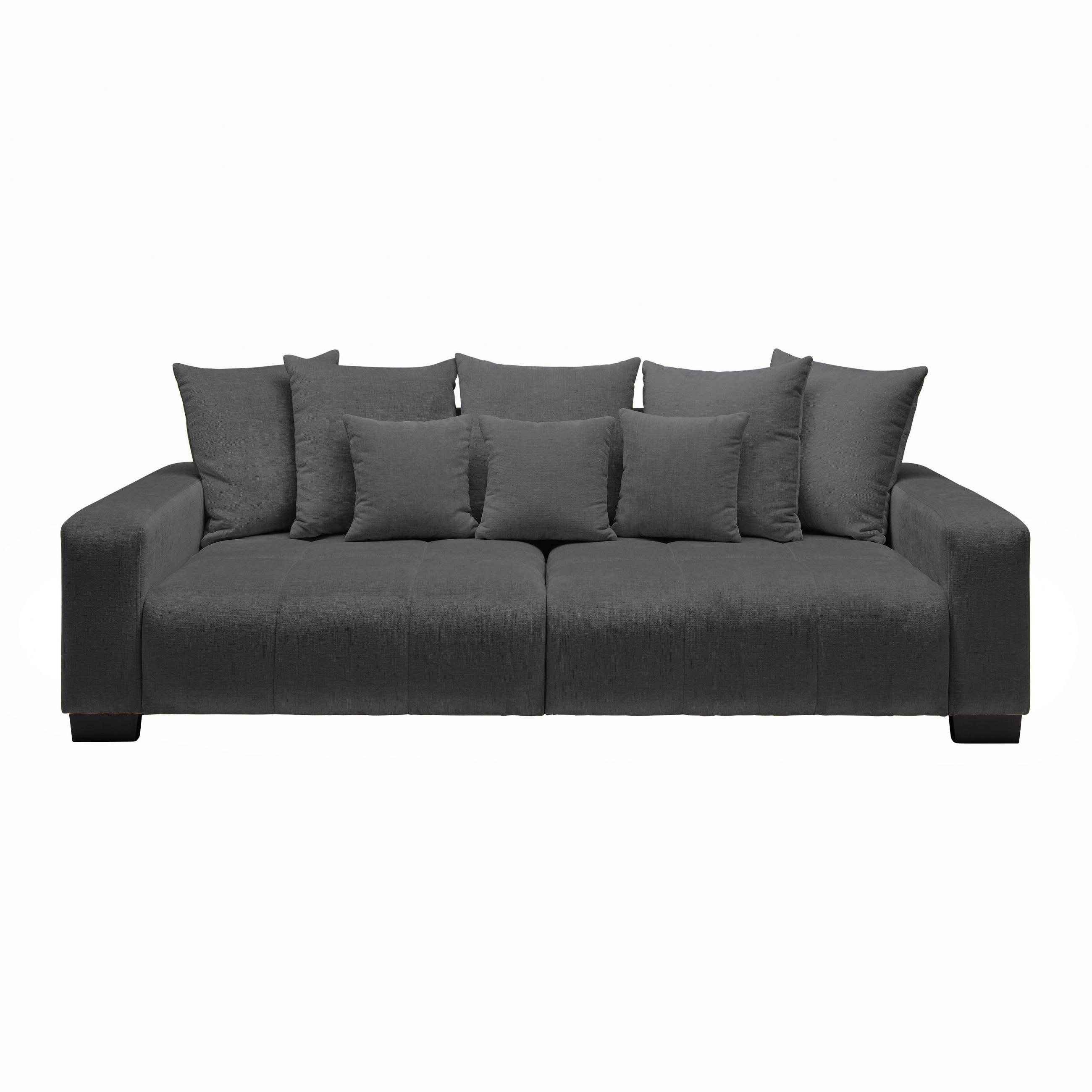 BIG SOFFA i grafitfärgad  - grafitfärgad/svart, Modern, trä (246/93/124cm) - MID.YOU