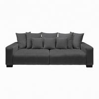 BIG SOFFA i grafitfärgad  - grafitfärgad/svart, Modern, trä (246/93/124cm) - MID.YOU