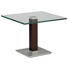 BEISTELLTISCH in Metall, Glas 60/60/46-65 cm - Edelstahlfarben/Braun, Design, Glas/Kunststoff (60/60/46-65cm) BEISTELLTISCH in Metall, Glas 60/60/46-65 cm - Edelstahlfarben/Braun, Design, Glas/Kunststoff (60/60/46-65cm)