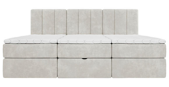 FAMILIENBETT - Beige/Schwarz, Design, Holzwerkstoff/Kunststoff (270/200cm) - Esposa