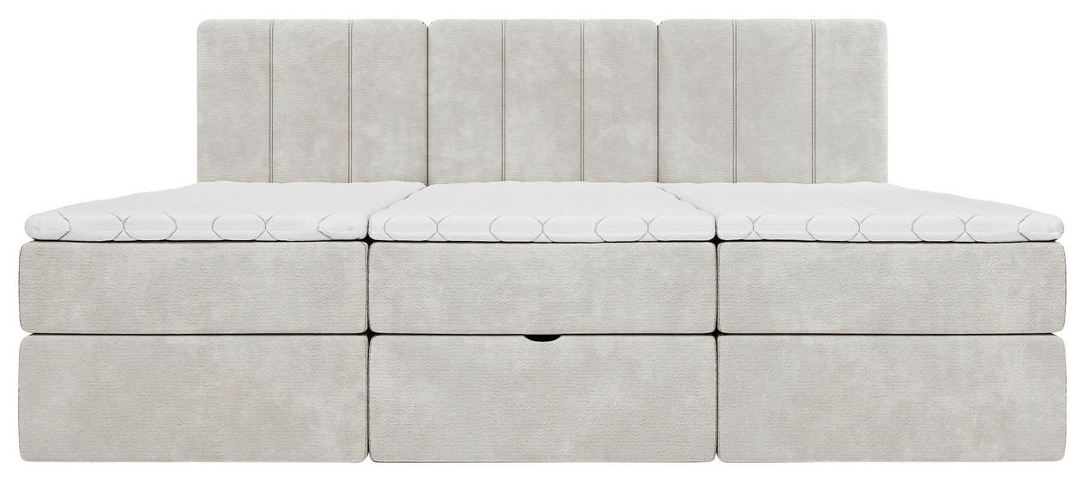 FAMILIENBETT - Beige/Schwarz, Design, Holzwerkstoff/Kunststoff (270/200cm) - Esposa