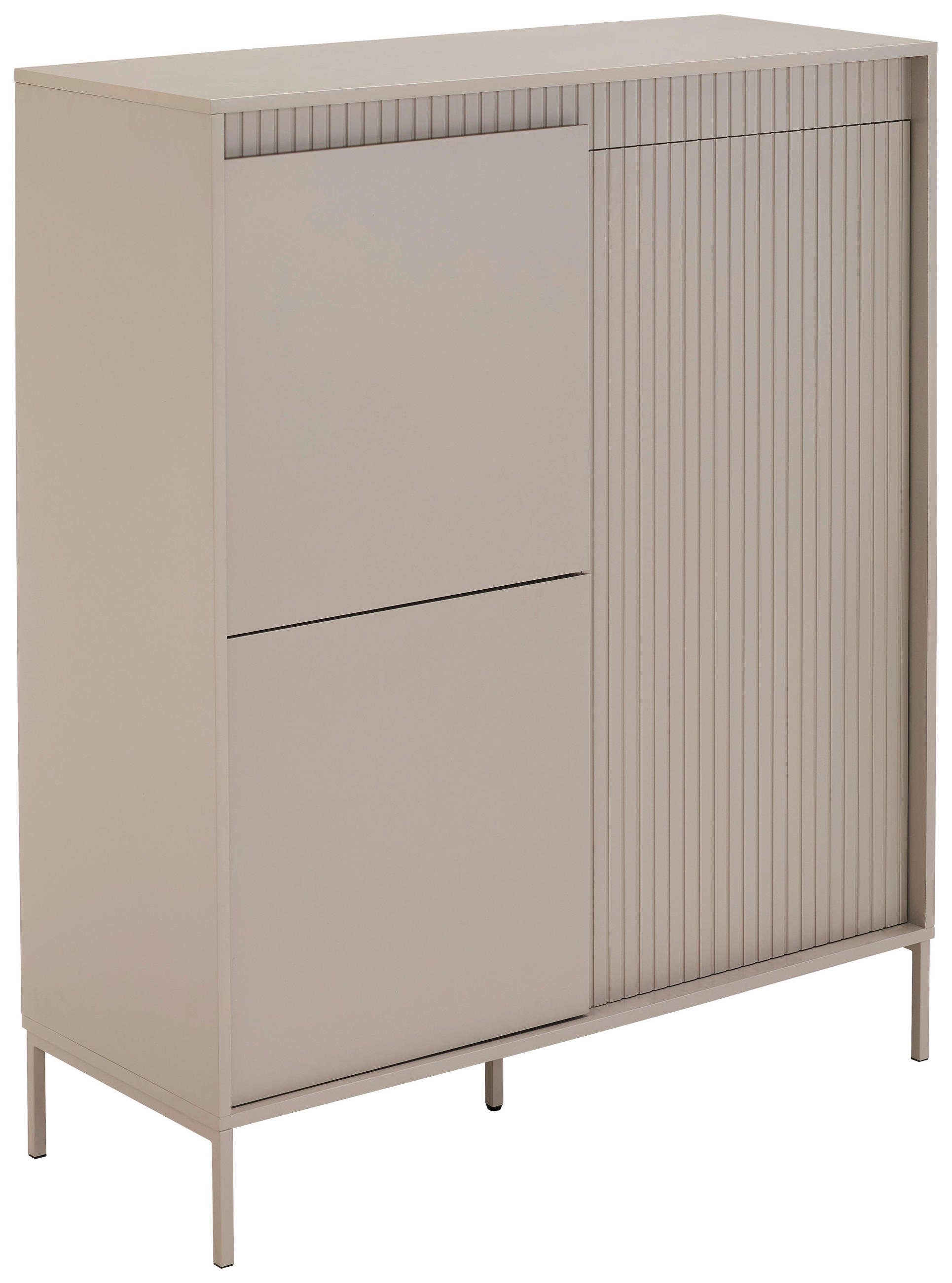 HÖG BYRÅ  i 102,8/123,2/40 cm  - kashmir, Trend, metall/trämaterial (102,8/123,2/40cm) - Xora