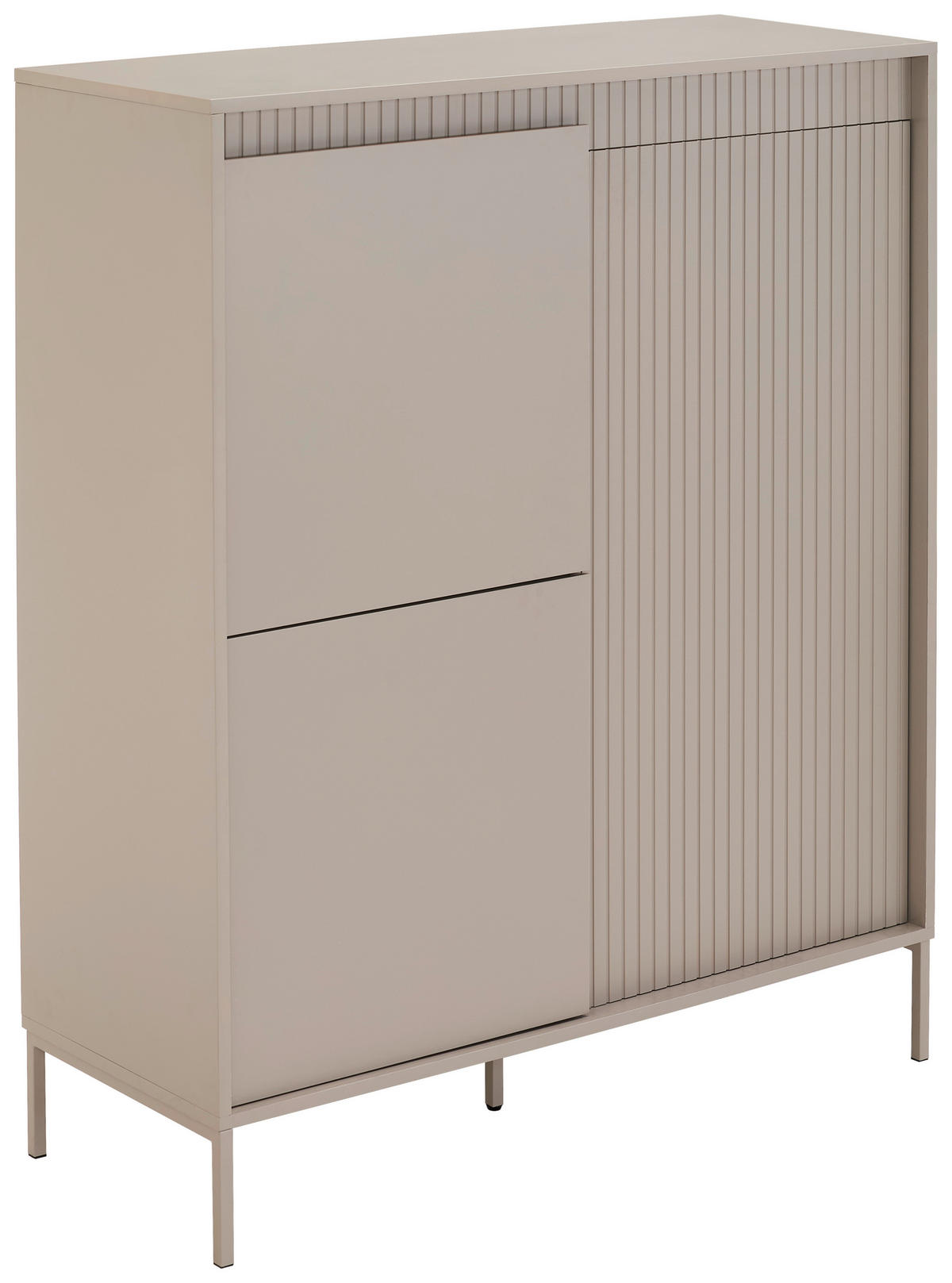 HÖG BYRÅ  i 102,8/123,2/40 cm  - kashmir, Trend, metall/trämaterial (102,8/123,2/40cm) - Xora