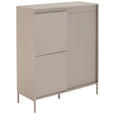 HIGHBOARD  102,8/123,2/40 cm  - Kaschmir, Trend, Holzwerkstoff/Metall (102,8/123,2/40cm) - Xora