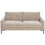 3-SITZER-SOFA  in Webstoff Greige  - Greige/Schwarz, KONVENTIONELL, Textil/Metall (196/78/90cm) - Hom`in