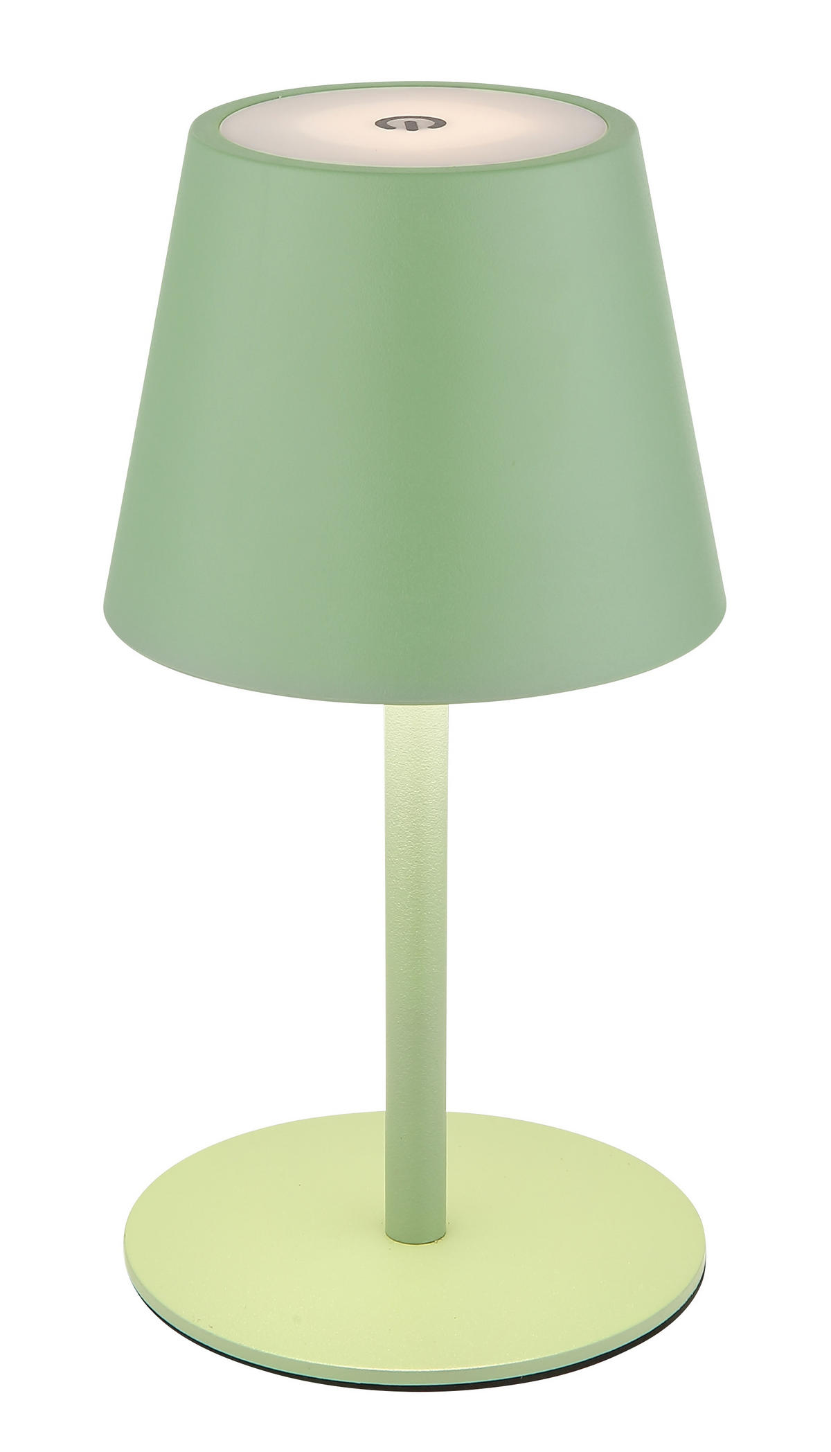 AKKU-TISCHLEUCHTE 11,5/36 cm   - Opal/Hellgrün, Trend, Kunststoff/Metall (11,5/36cm) - Novel