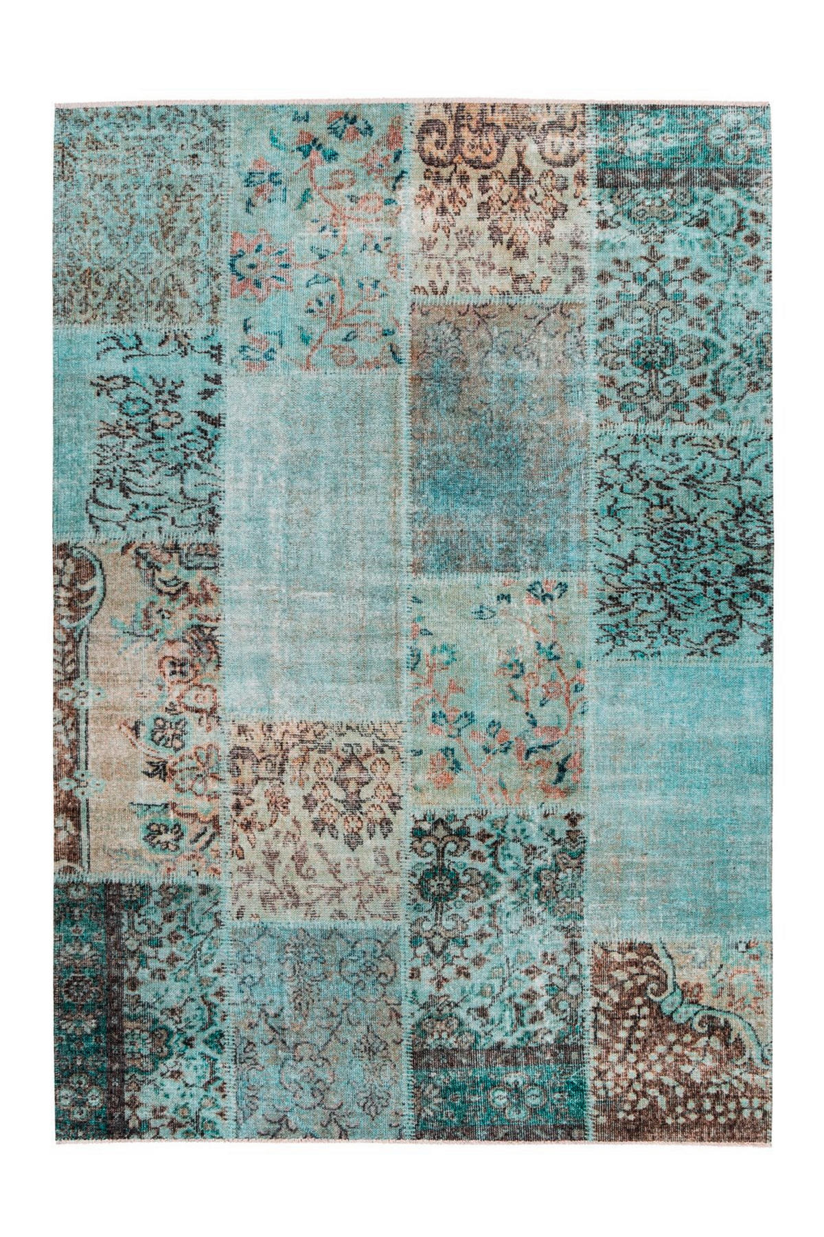 FLACHWEBETEPPICH 120/170 cm Toska 125 Creme / Grün Grün  - Grün, KONVENTIONELL, Textil (120/170cm)