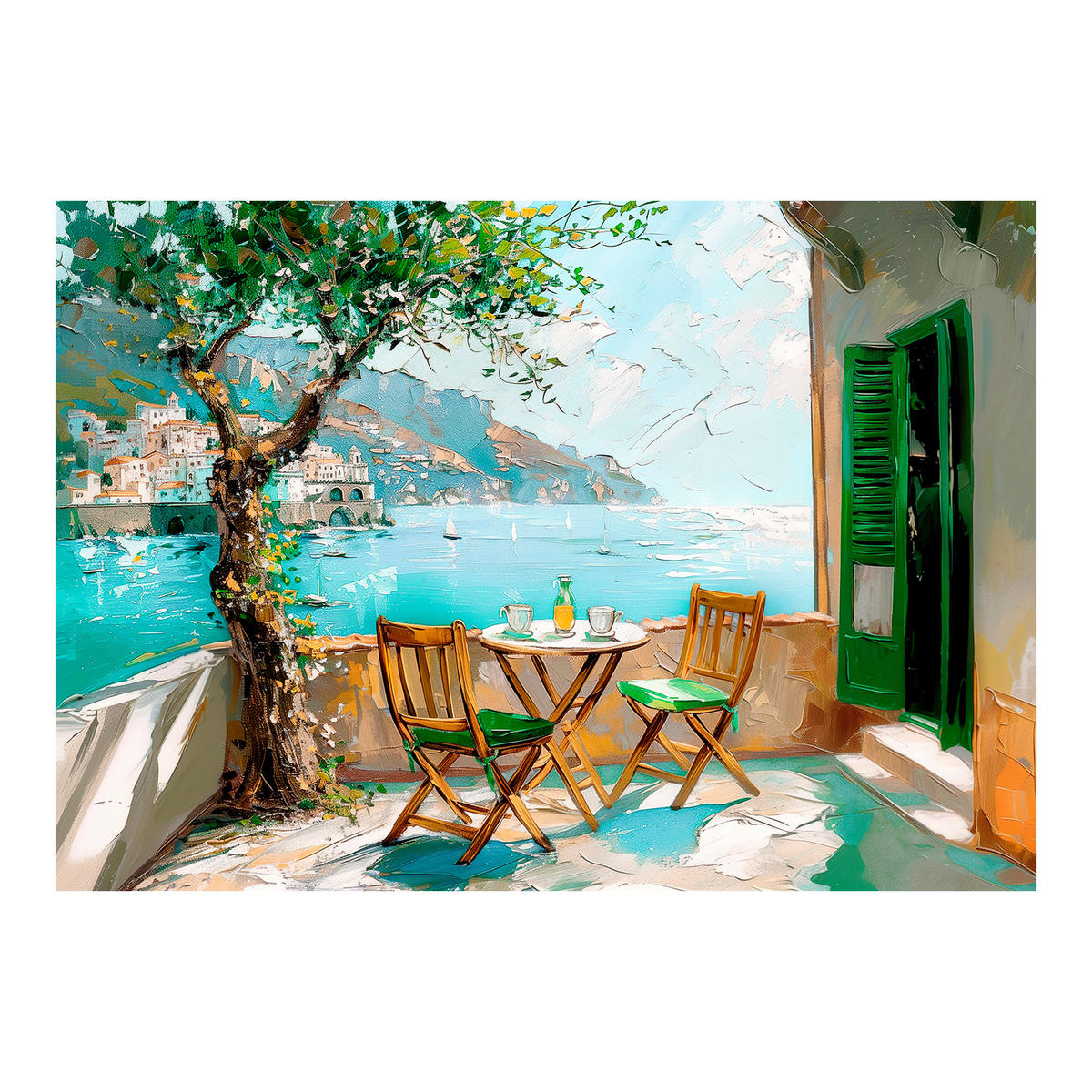 TABLOU PE STICLĂ 120/80 cm  - multicolor, Basics, plastic/sticlă (120/80cm) - Monee