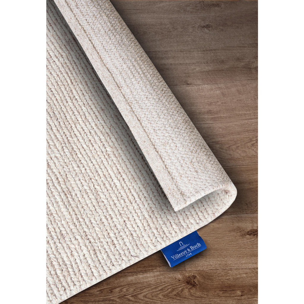 Thumbnail - Villeroy & Boch Handwebteppich Kollektion 1748, Weiß, Textil, Uni, rechteckig, 190x280 cm, Care & Fair, für Fußbodenheiz...