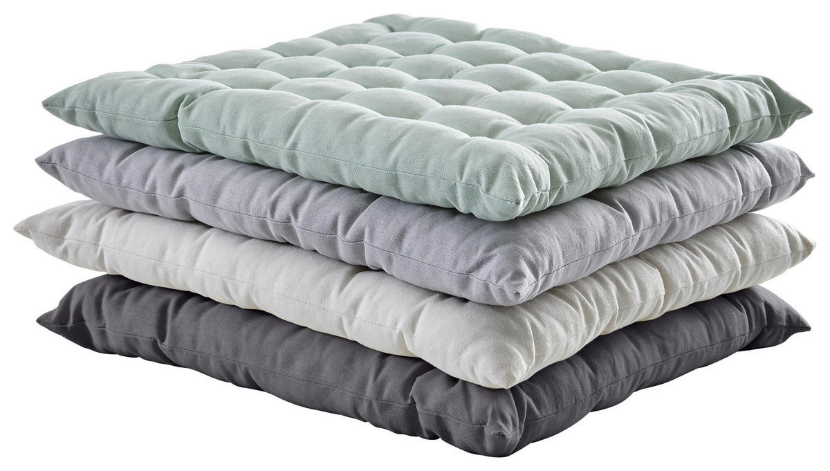 SITZKISSEN  40/40 cm   - Grau, Design, Textil (40/40cm) - Esposa