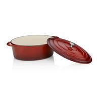 GUSSTOPF Calido 6 L  - Beige/Rot, KONVENTIONELL, Metall (33/26/12cm) - Kela