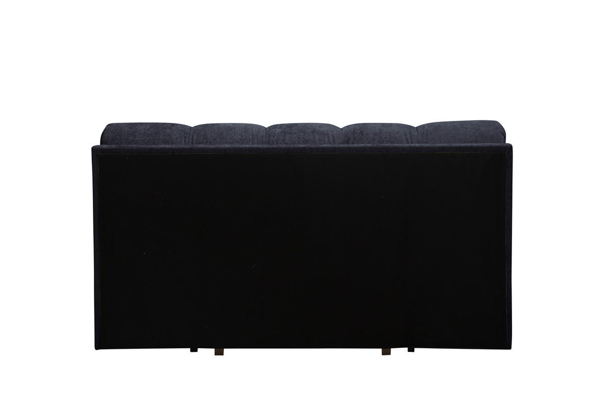 SCHLAFSOFA  mit Stoffauswahl, Schlafen auf Sitzhöhe Chenille Anthrazit  - Anthrazit/Schwarz, KONVENTIONELL, Kunststoff/Textil (166/93/106cm) - home24