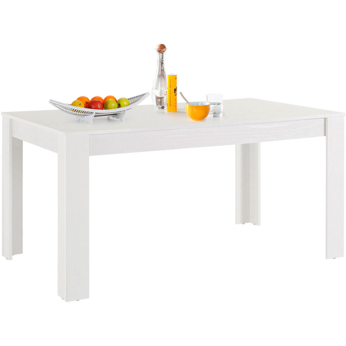 ESSTISCH rechteckig Weiß  - Weiß, Design, Holzwerkstoff (160/75/90cm) - MID.YOU