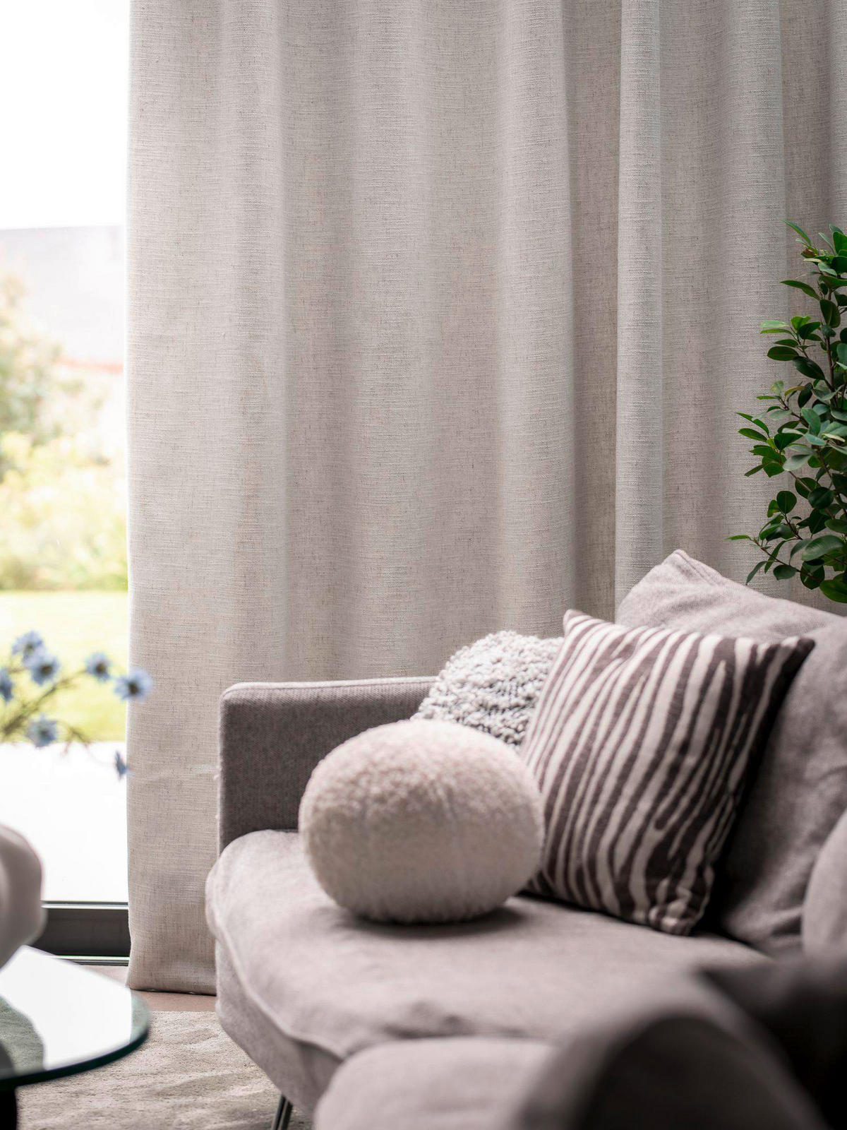 VERDUNKELUNGSVORHANG - Weiß, Basics, Textil (270/280cm) - Svanefors