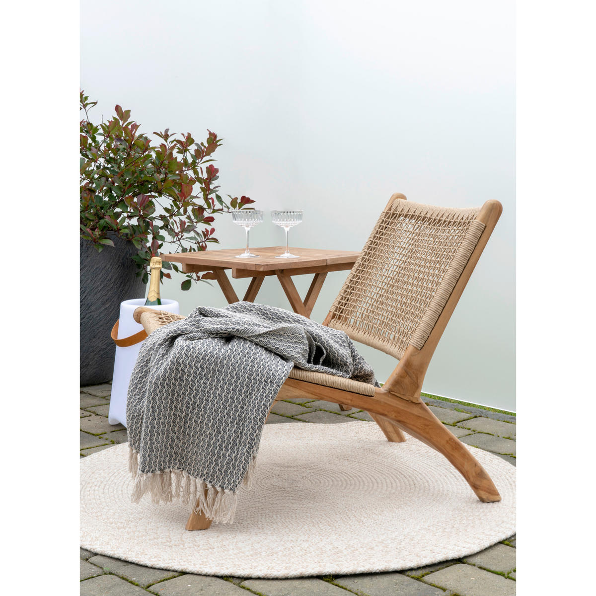 OUTDOORTEPPICH 120 cm Beigebraun  - Beigebraun, Trend, Textil (120cm)
