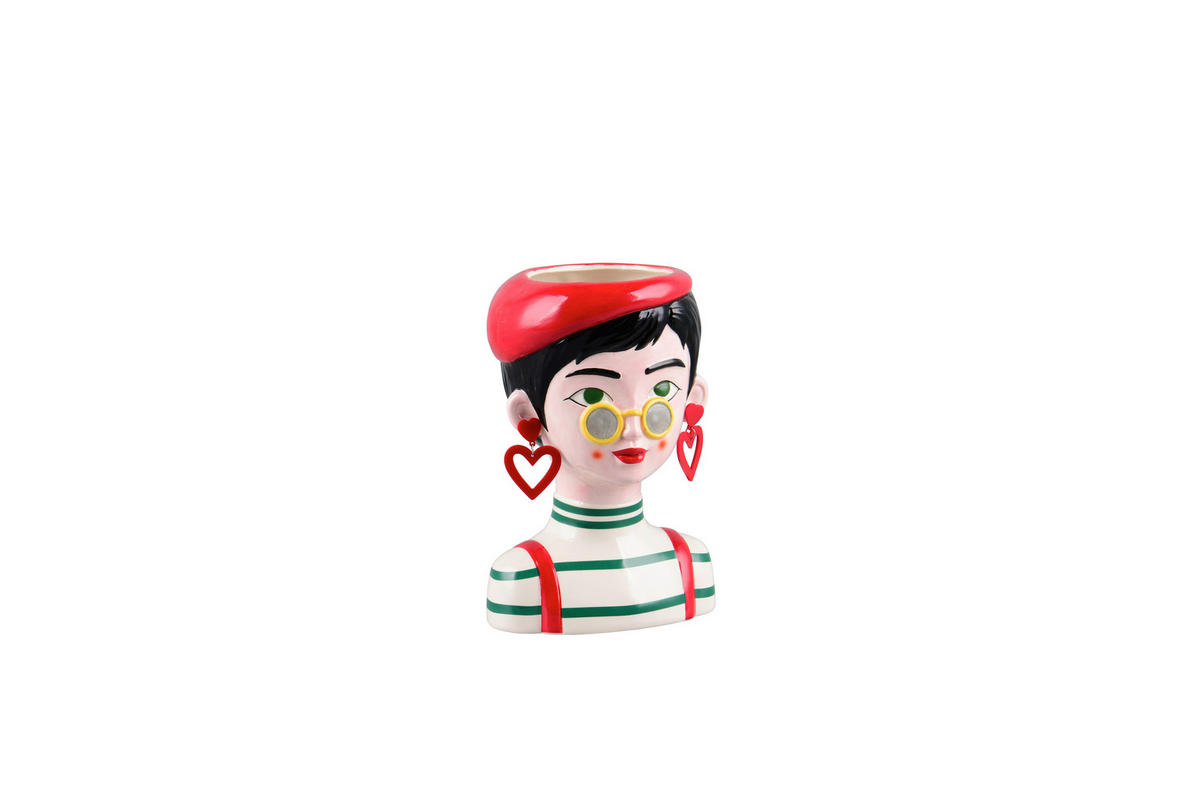 DEKOVASE  - Multicolor, Basics, Keramik (16/23,2/13,5cm)