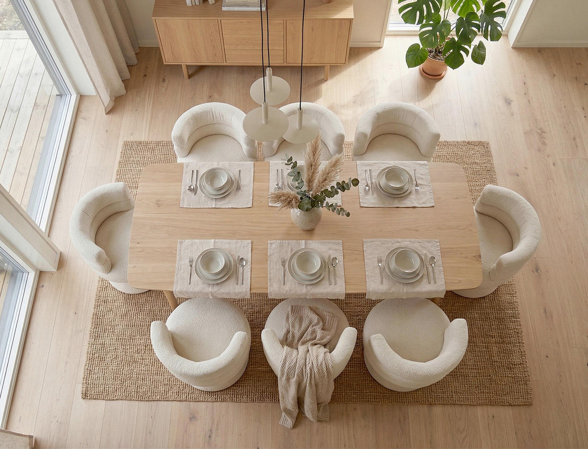 STUHL - Weiß, MODERN, Holz/Textil (66/73,5/67cm) - MID.YOU