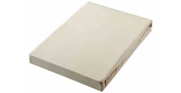 SPANNLEINTUCH 180-200/200 cm Jersey - Beige, Basics, Textil (180-200/200cm) - Novel