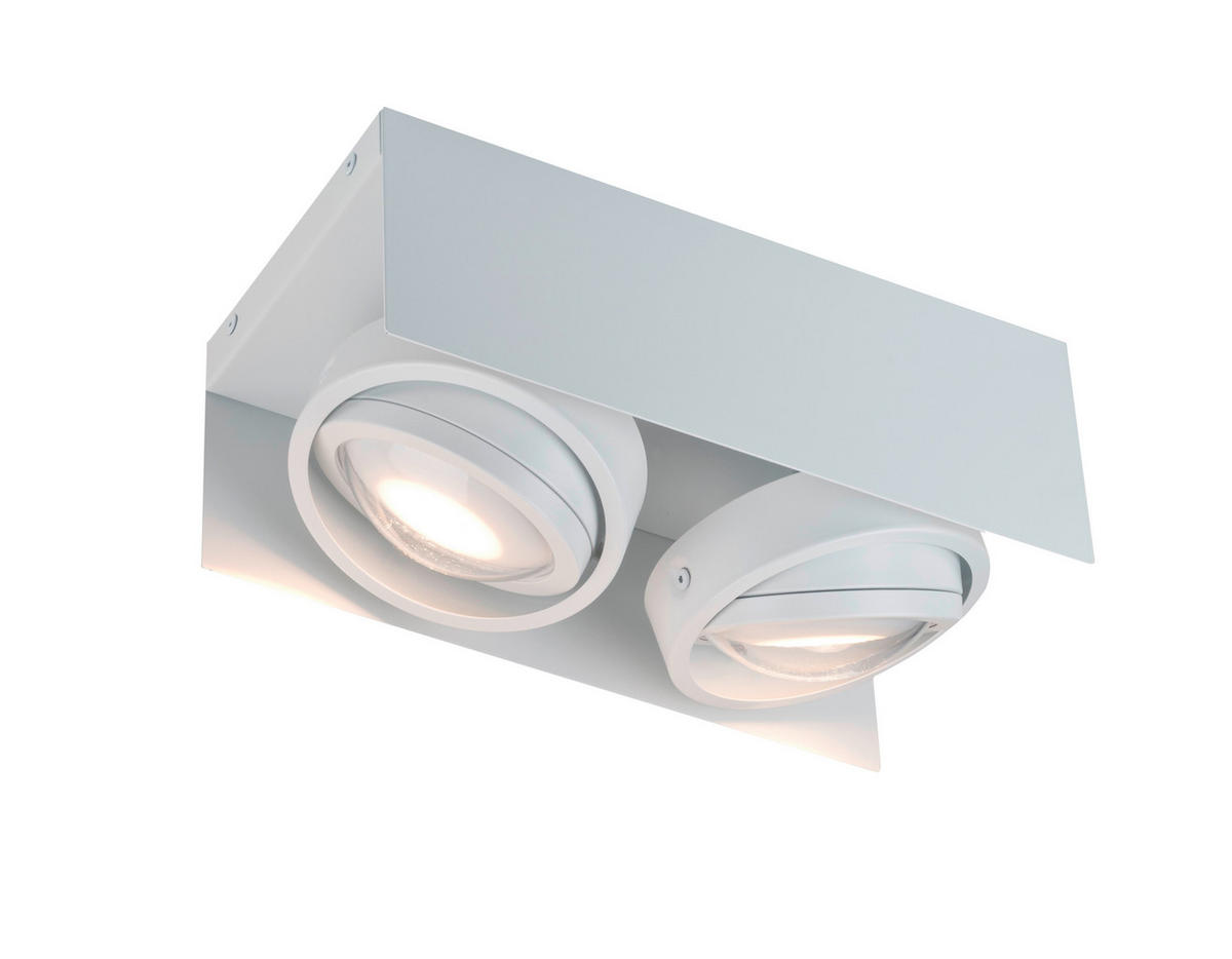 LED-DECKENLEUCHTE 30/15/11 cm   - Weiß, Design, Metall (30/15/11cm)