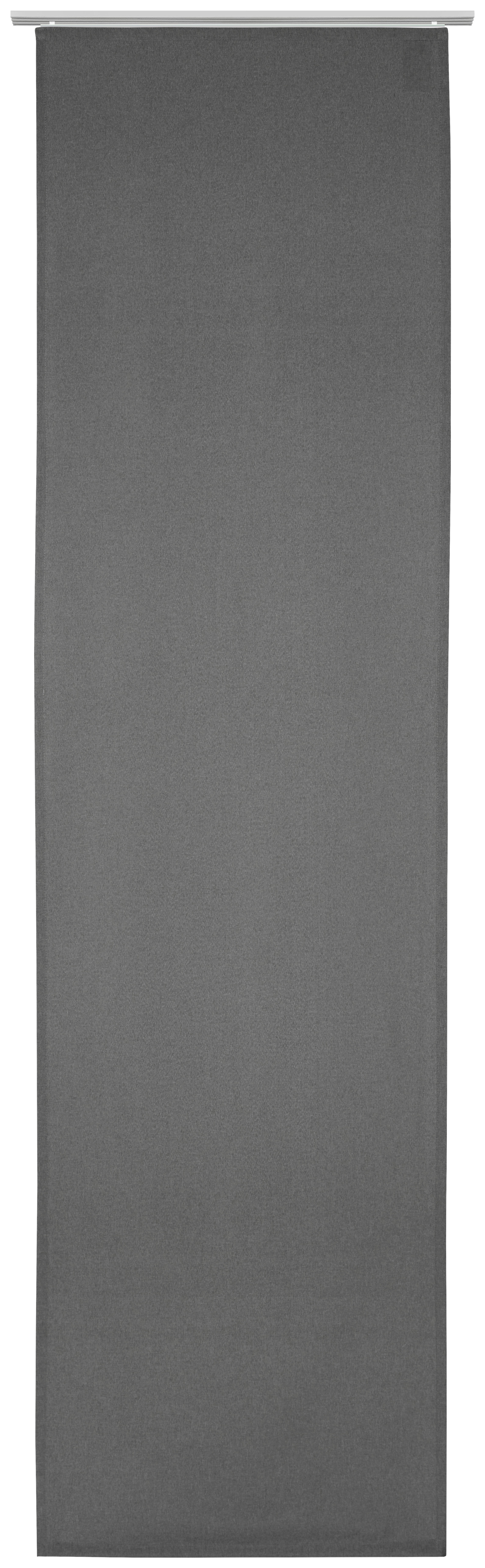 FLÄCHENVORHANG in Dunkelgrau blickdicht  - Dunkelgrau, Design, Textil (60/255cm) - Novel
