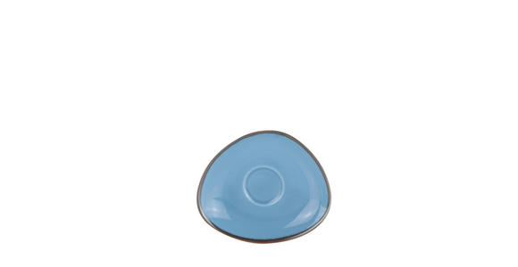 ESPRESSO-UNTERTASSE AQUA AZZURRO  - Blau, Trend, Keramik (14/12cm) - Novel