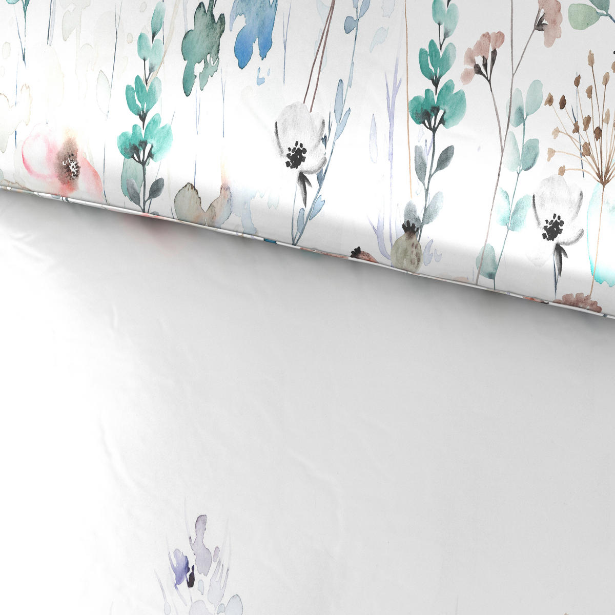 POSTELJINA FLOWERY 140/200 cm saten višebojna  - višebojna, Konvencionalno, tekstil (140/200cm) - Esposa