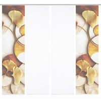 FLÄCHENVORHANG  4 Stück  blickdicht  60/245 cm   - Cognac/Goldfarben, Natur, Textil (60/245cm)