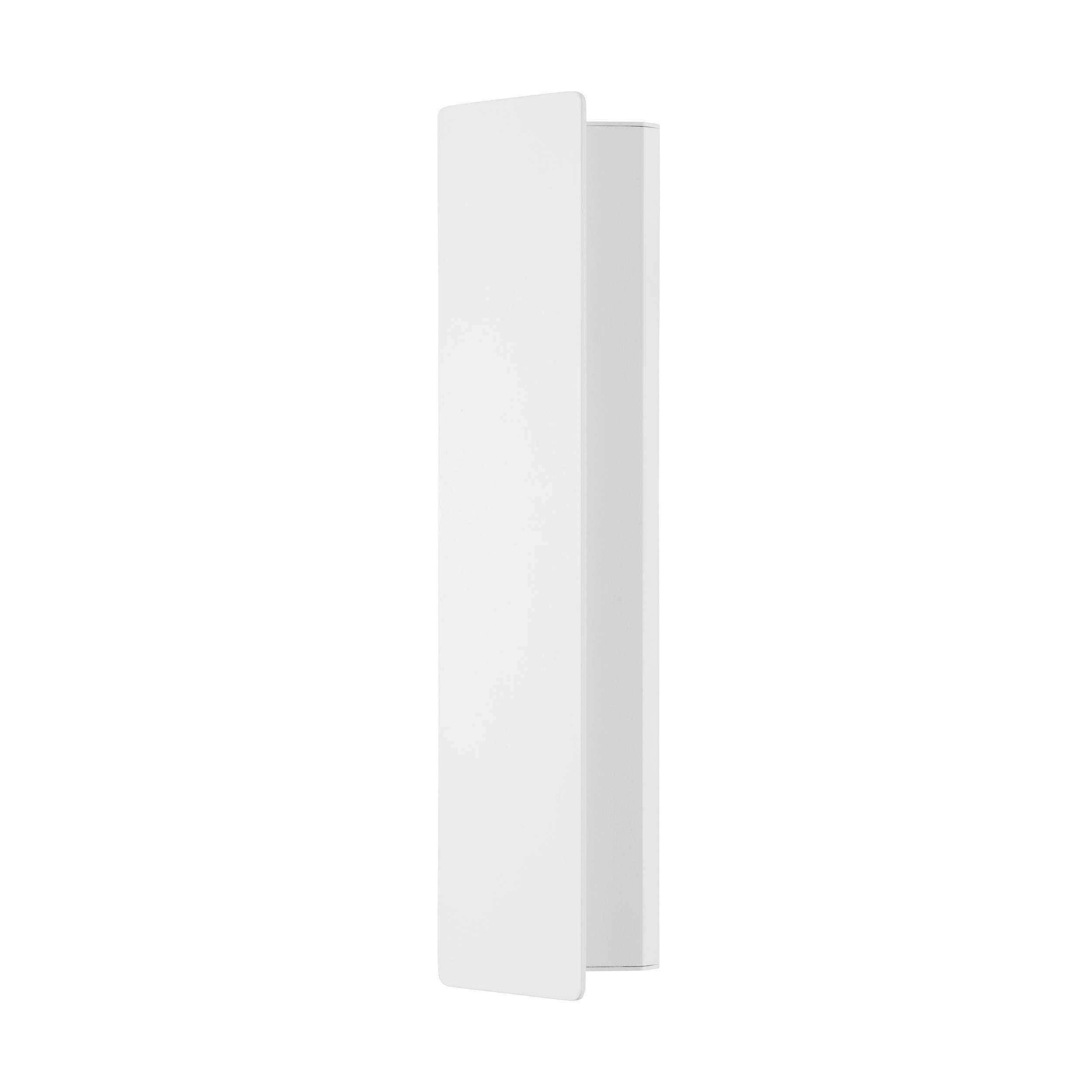LED FALILÁMPA - fehér, Basics, fém (36cm)