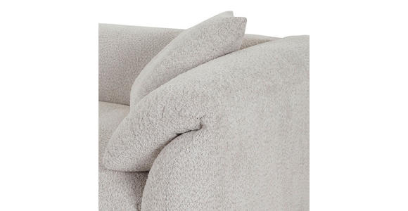 ECKSOFA in Chenille Creme  - Creme/Schwarz, MODERN, Kunststoff/Textil (180/323cm) - Carryhome