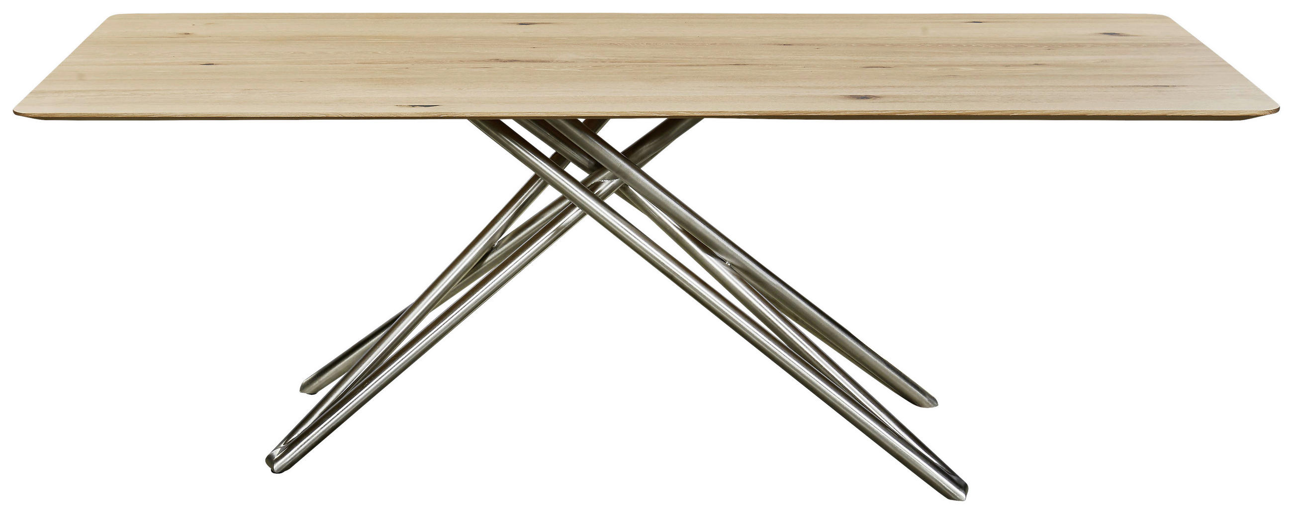 Thumbnail - Musterring Esstisch, Wildeiche, Holz, Wildeiche, massiv, Rundrohr, 100x76x220 cm, in verschiedenen Größen und Holzarten ...