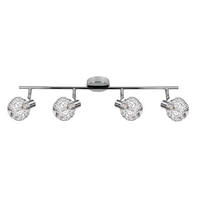STRAHLER Collar 65/8.5/17 cm  - Chromfarben/Transparent, KONVENTIONELL, Glas/Metall (65/8.5/17cm)