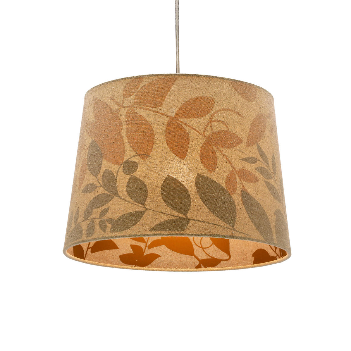 HÄNGELEUCHTE Mirage 35/35/110 cm   - Chromfarben/Beige, Basics, Kunststoff/Metall (35/35/110cm)