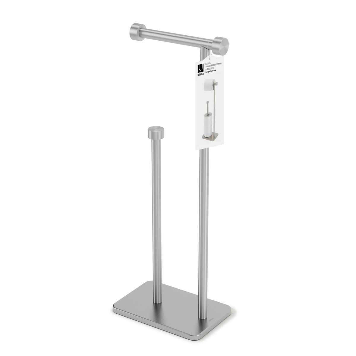 DRŽAČ TOALET-PAPIRA  boja nikla  metal, kamen  - boja nikla, Konvencionalno, kamen/metal (12/52/20cm) - Umbra