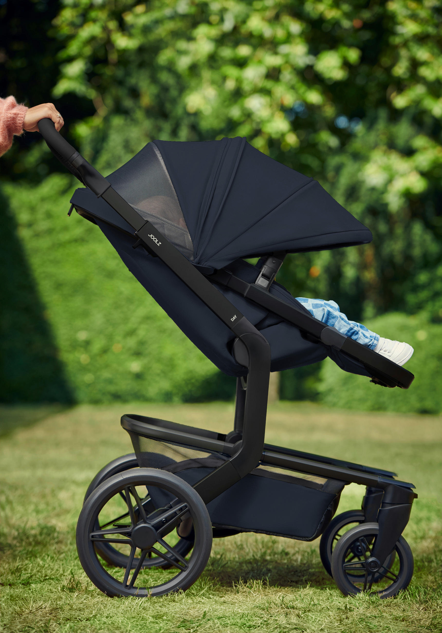 KINDERWAGEN  Day 5  Dark Navy Blue  - Dunkelblau/Grau, Basics, Textil/Metall (94/60/113cm) - Joolz