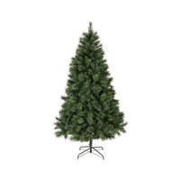 KARÁCSONYFA - zöld, Basics, műanyag/fém (102/180cm) - X-Mas