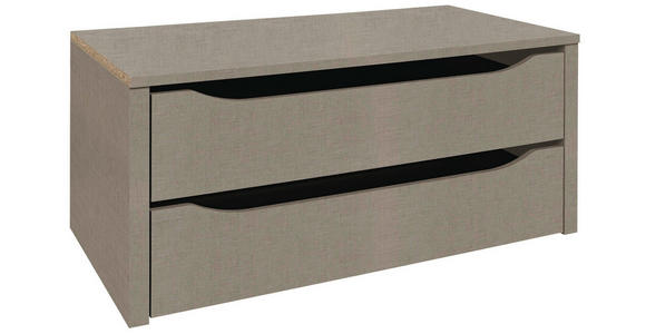 SCHUBKASTENEINSATZ 88/39/45 cm - Grau, Holzwerkstoff (88/39/45cm) - Carryhome