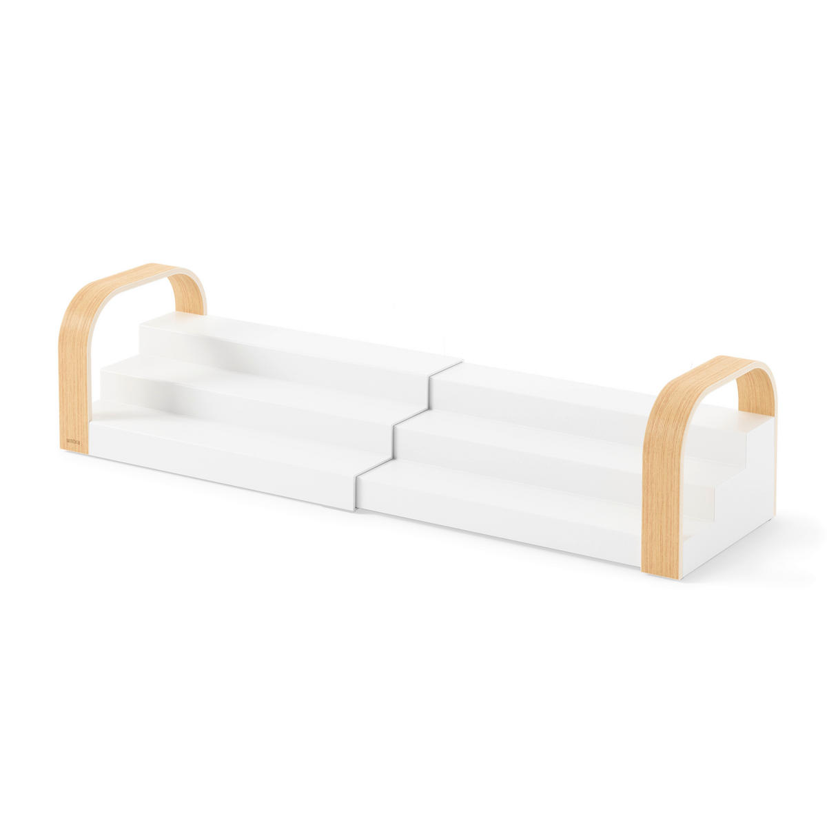 ORGANIZATOR BELLWOOD  - bijela/prirodne boje, Basics, drvo/plastika (31/16/12cm) - Umbra