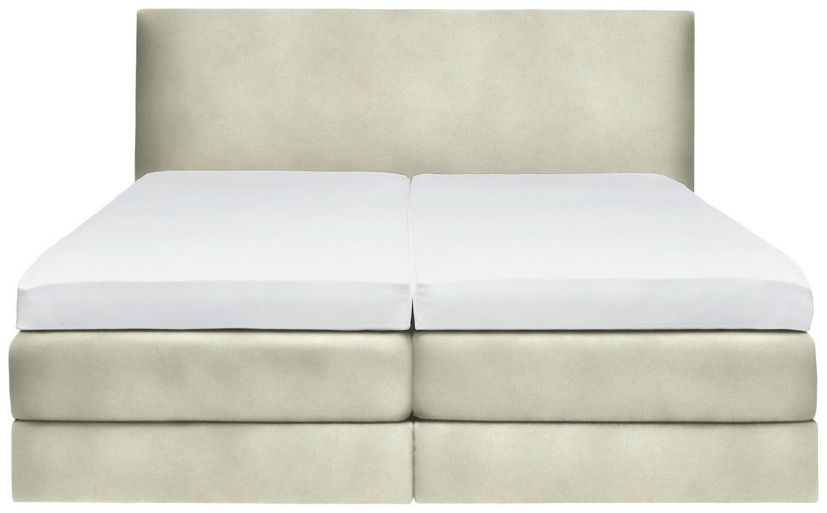BOXSPRINGBETT 160/200 cm  in Ecru  - Ecru, KONVENTIONELL, Holz/Textil (160/200cm) - Dieter Knoll