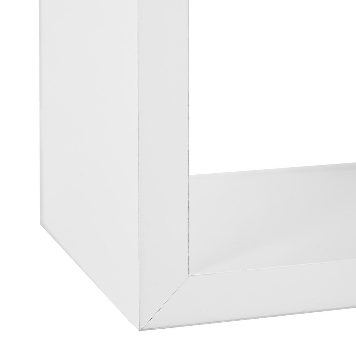 SET ZIDNIH POLICA  - bela, Osnovno, pločasti materijal (20-28/20-28/12cm) - Xora