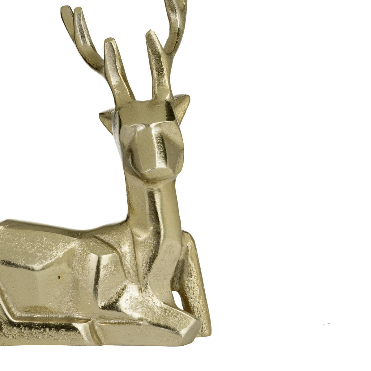 DEKOHIRSCH - Messingfarben, LIFESTYLE, Metall (18,5/11,5/20cm)