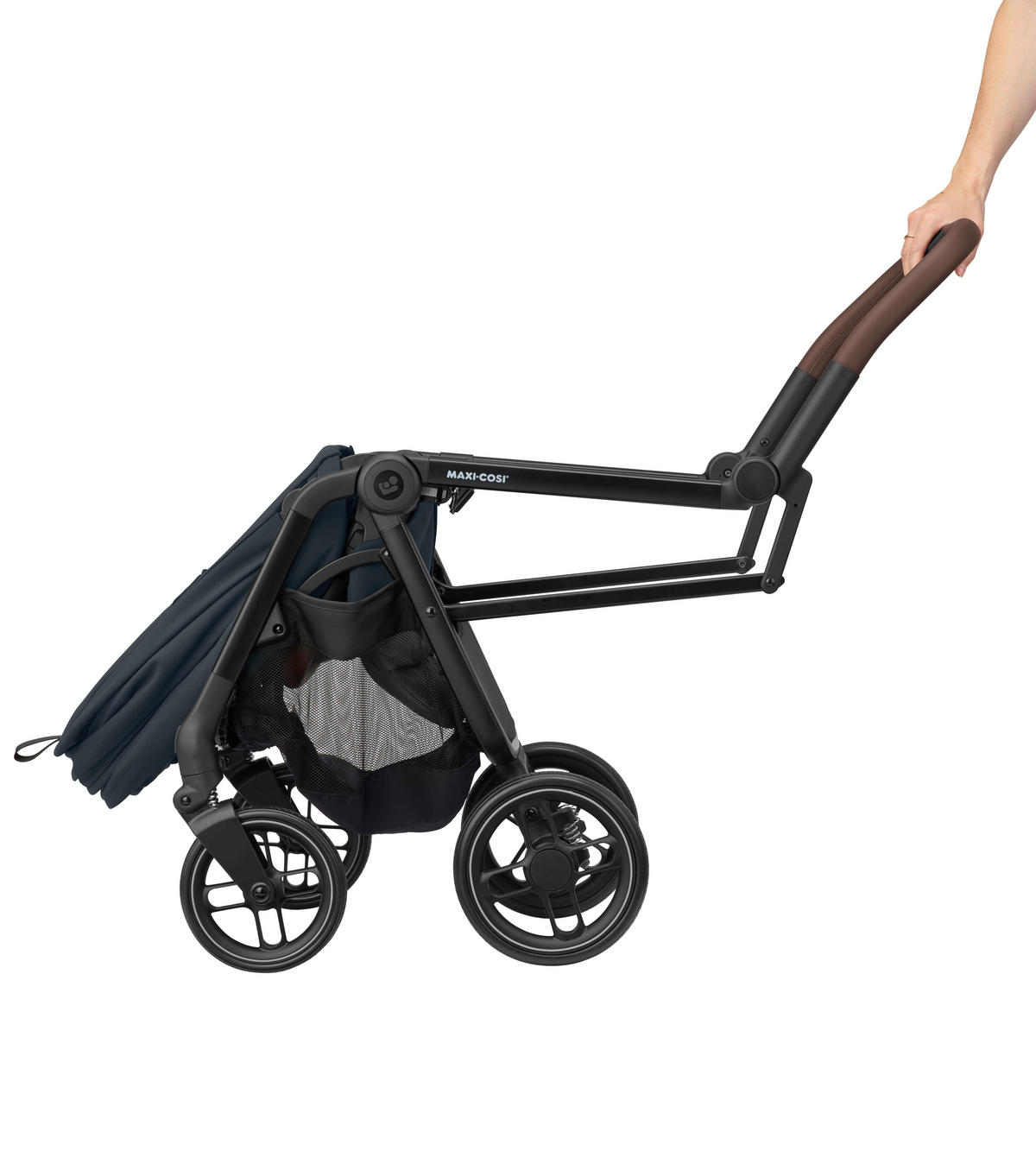 KIŠOBRAN KOLICA  Leona 2  - tamno siva/crna, Basics, metal/plastika (46,5/103,5/85,5cm) - Maxi-Cosi