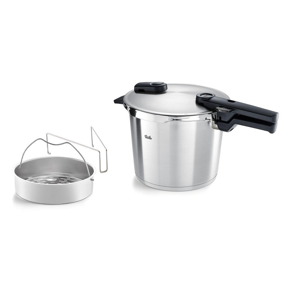 SCHNELLKOCHTOPF Vitaquick® Premium 6,0 L - Edelstahlfarben/Silberfarben, Basics, Metall (6,0l) - Fissler
