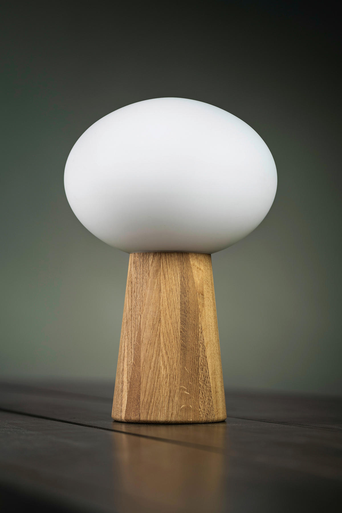 TISCHLEUCHTE PATER 25/37 cm   - Eichefarben, Basics, Glas/Holz (25/37cm) - Markslöjd