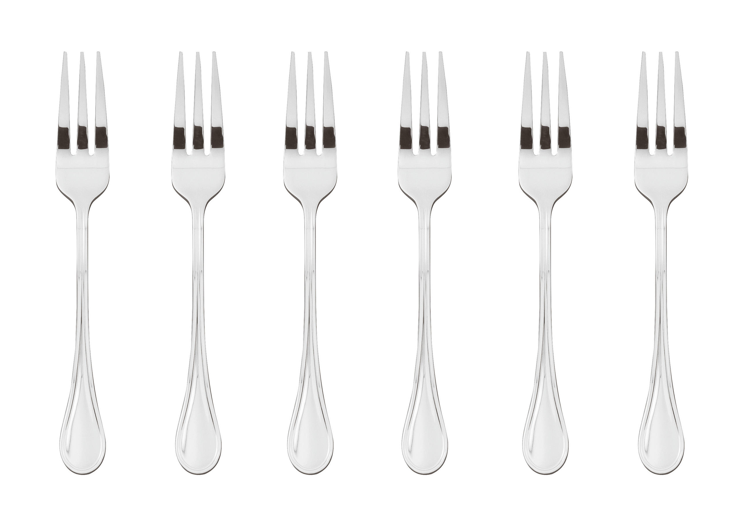DESERTNE VILICE - srebrne barve, Basics, kovina (12/2/2cm) - Sambonet