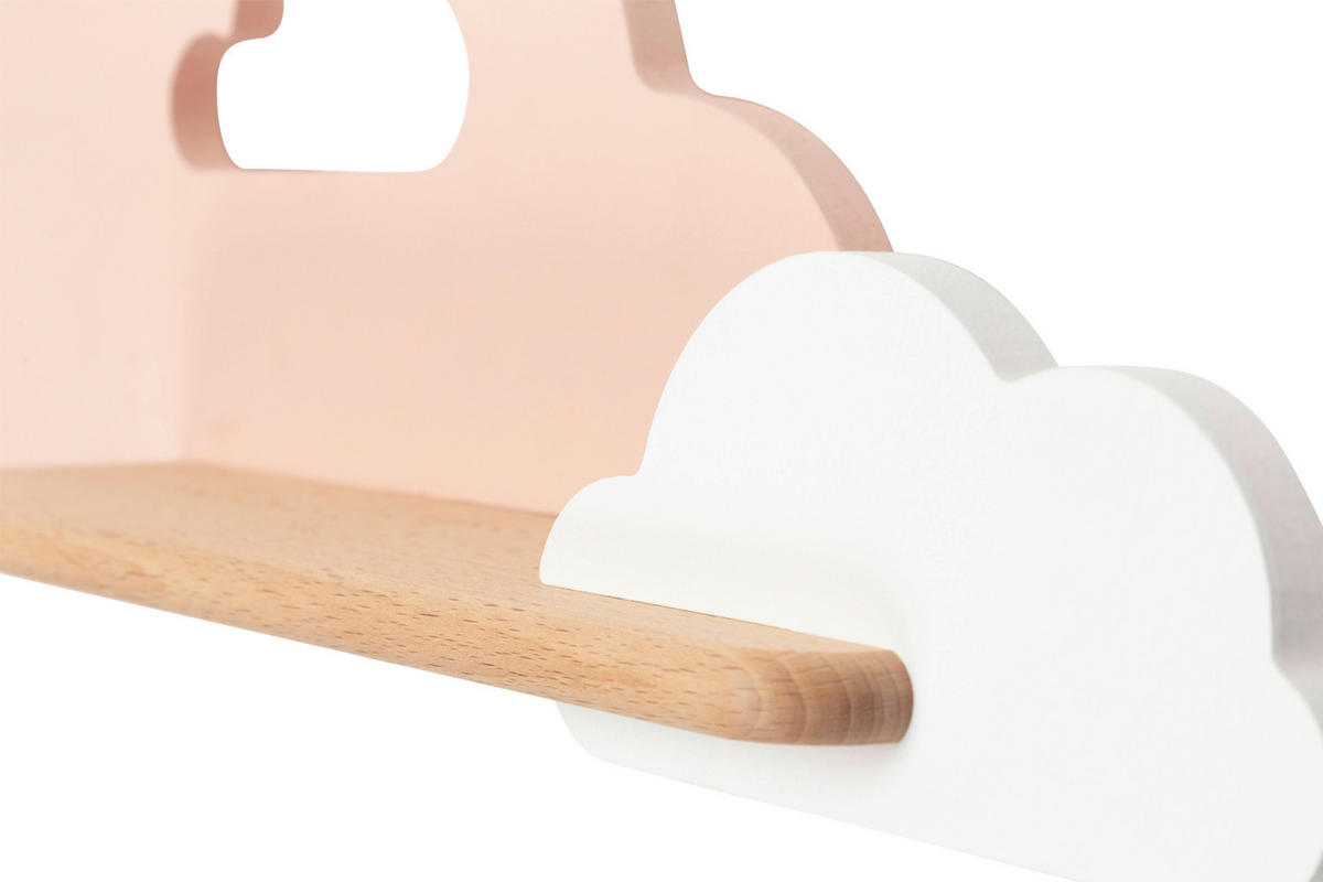 KINDERWANDLEUCHTE 53/12/18.5 cm   - Pink/Weiß, Basics, Holz/Holzwerkstoff (53/12/18.5cm)