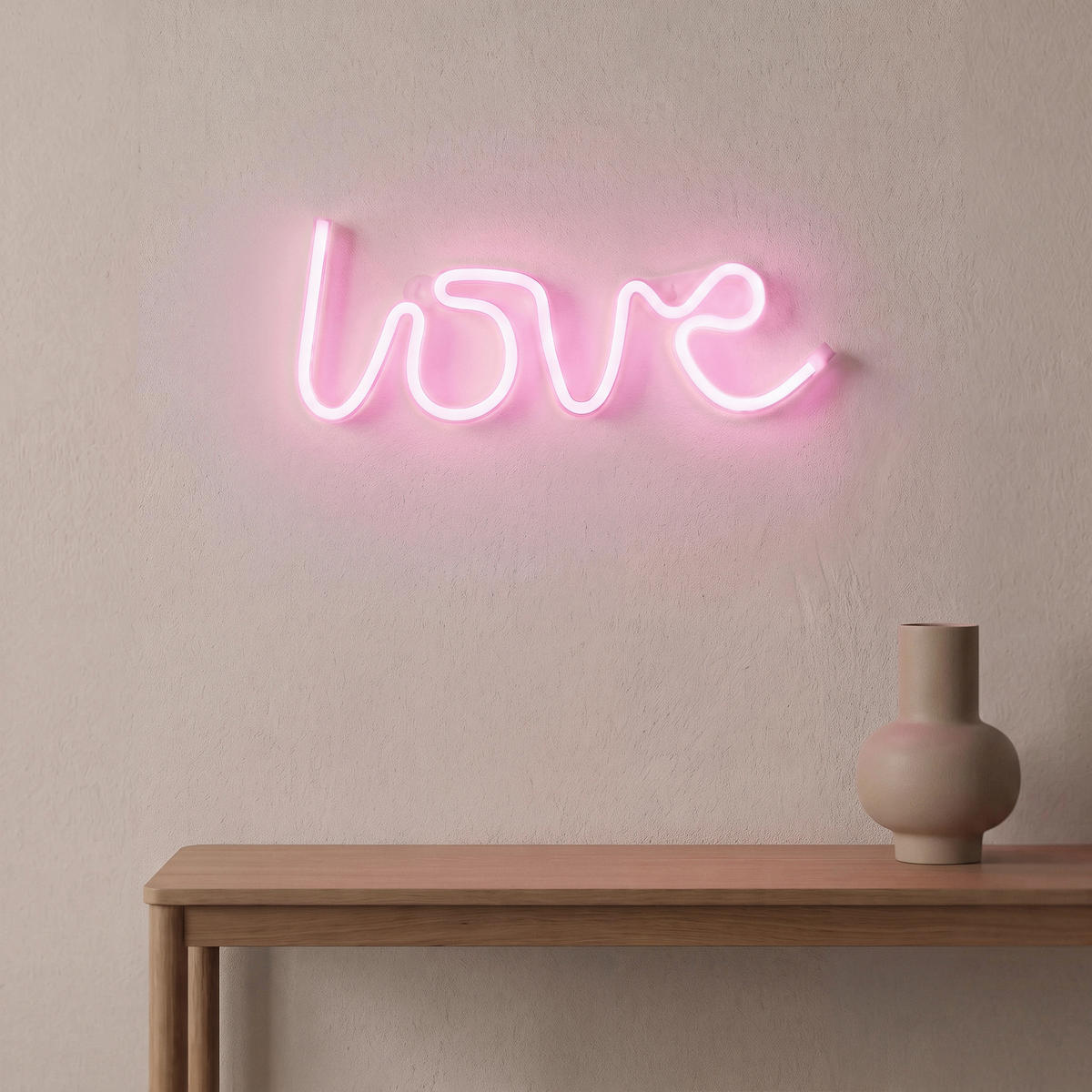 LED-DEKOLEUCHTE 34,3/2/12,2 cm  - Rosa, MODERN (34,3/2/12,2cm) - Just Light