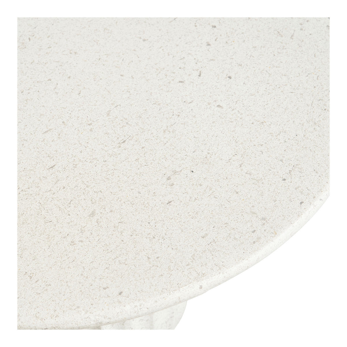 BEISTELLTISCH 40/55/40 cm Newtown Weiß rund  - Weiß, Basics, Stein (40/55/40cm)